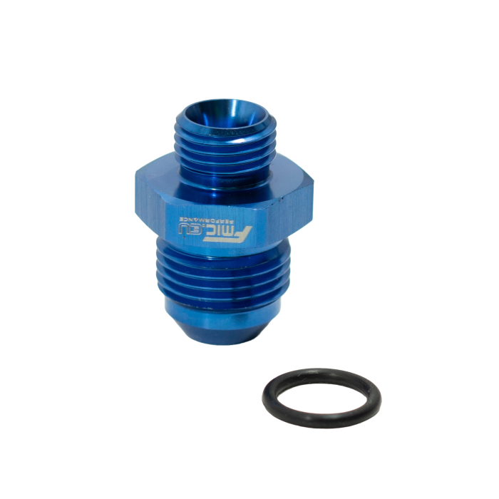 JIC AN6 Male ORB to AN8 Male Hose Connection Adapter, Blue.