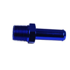 3/8 NPT to 12-13 mm (1/2) Push-to-Connect Hose Adapter, Blue Fuel.