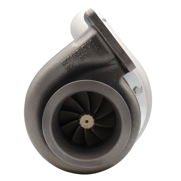 Turbo Pulsar PSR 366 870HP 90° Outlet Compressor Housing Dual Vane Inlet .91 T4 4.21" Marmon V-band Outlet Journal Bearing 80*73