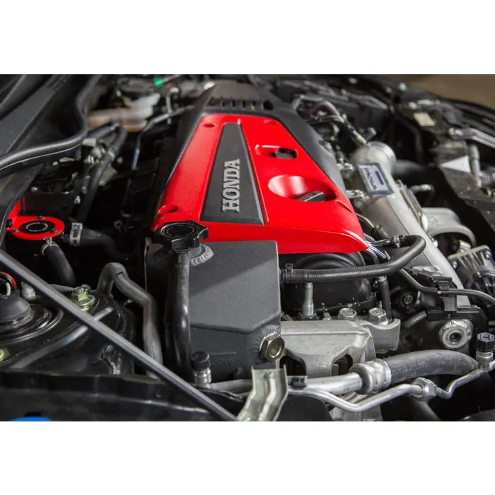Mishimoto MMRT-CTR-17EMWBK Expansion Tank for 17+ Honda Civic Type R Wrinkle Black