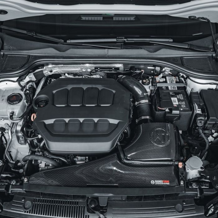 Sistema de admisión de aire de carbono Ø76mm Wagner Tuning para Golf 8 GTI