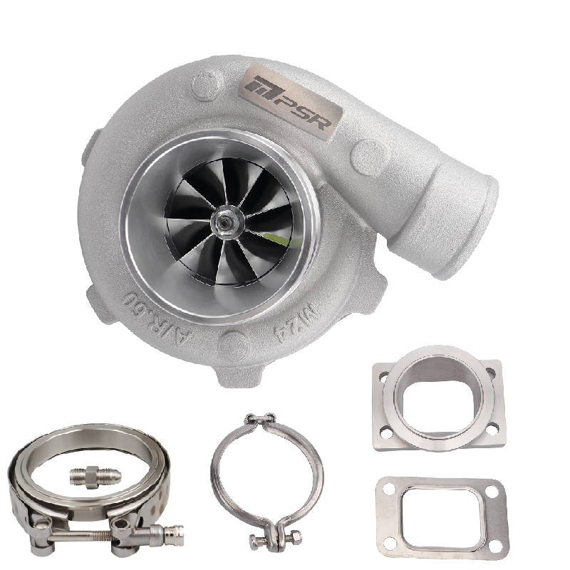 Turbocompresor Pulsar PSR 3076 Gen2 750 CV Compacto 0,82 acero inoxidable entrada T25 salida V-Band 3"