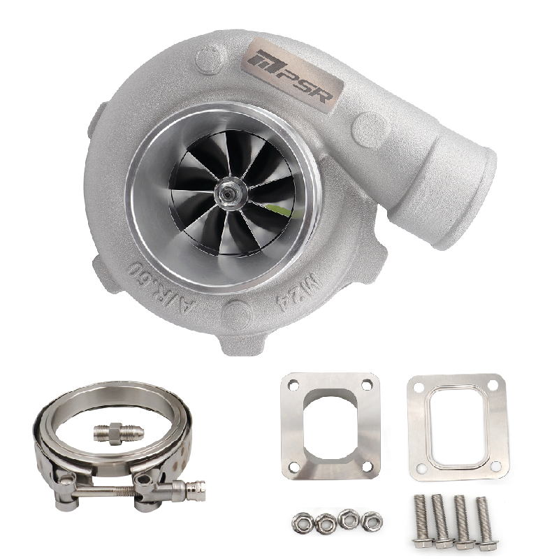 Turbocompresor Pulsar PSR 3076 Gen2 750 CV Compacto 0,82 acero inoxidable entrada T4 salida V-Band 3"