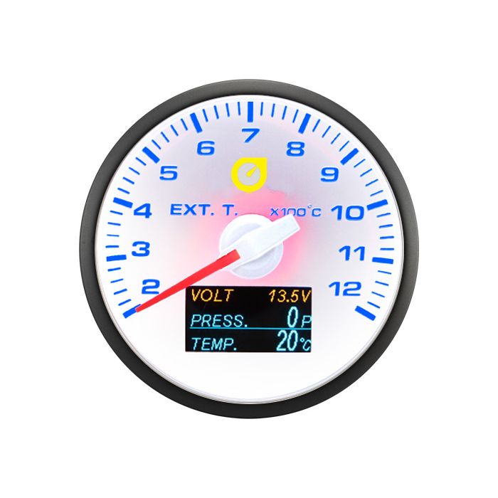 Indicador automático de 60 mm - 4 en 1: EGT, voltaje, presión y temperatura