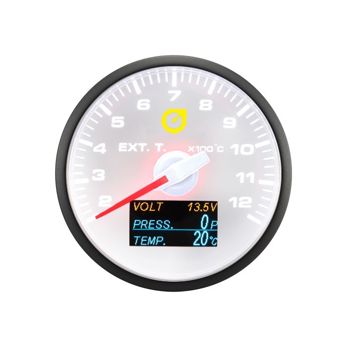Indicador automático de 60 mm - 4 en 1: EGT, voltaje, presión y temperatura