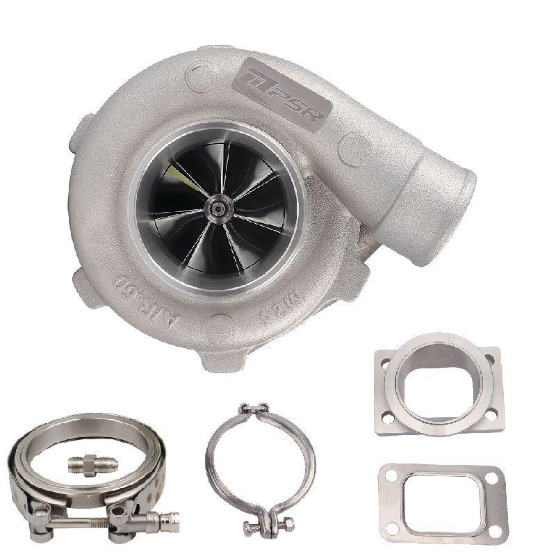 Turbocompresor Pulsar PSR 3582 Compact 900 CV 0,64 acero inoxidable entrada T3 salida V-Band 3"