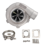 Pulsar PSR 3582 Compact 900HP Turbocharger, 0.82" stainless steel T4 inlet, 3" V-Band outlet.