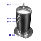 SURGE TANK (SWIRL POT) 2.5 L WITH 8mm/12mm CONNECTIONS