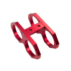 JRspec 60mm Dual Fuel Pump Mounting Bracket, Type 2, Red