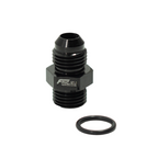 Adaptador de conexión de manguera JIC AN6 ORB macho a AN6 macho, color negro.