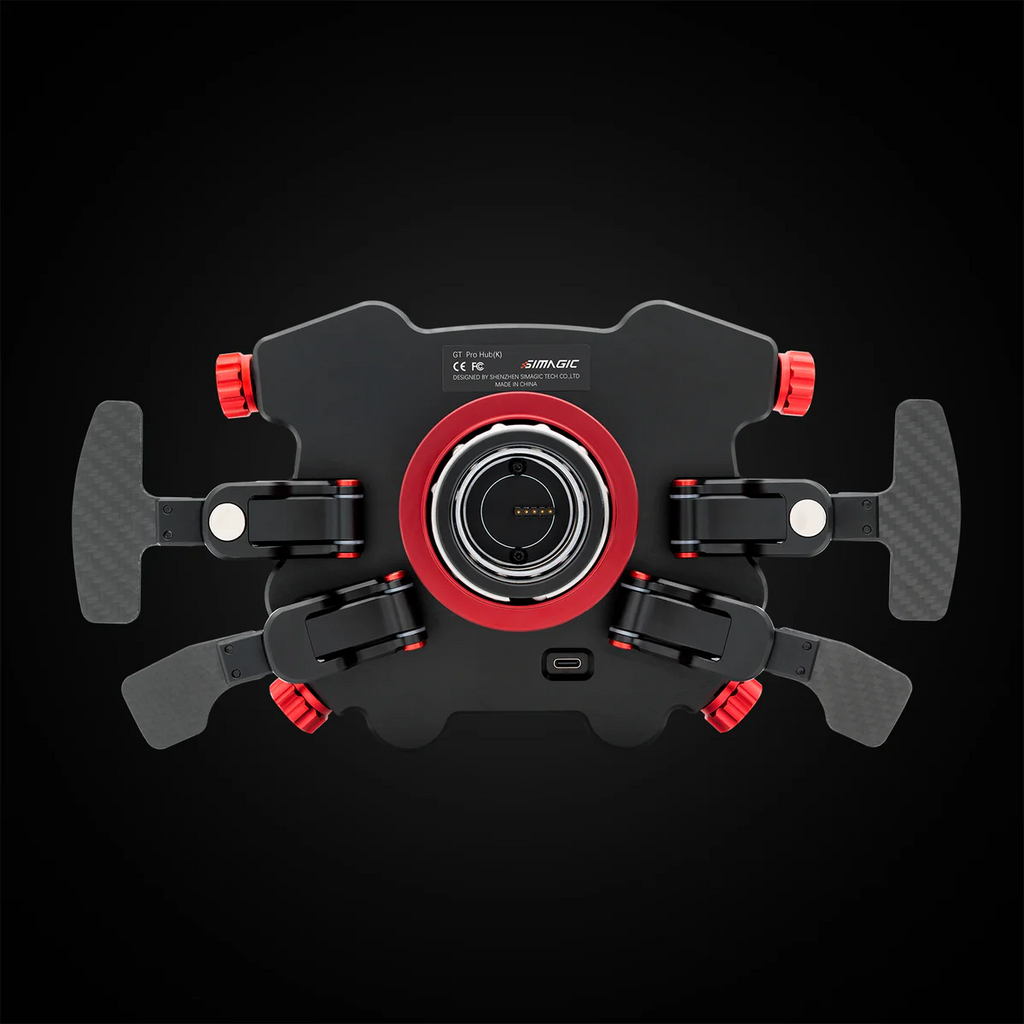 Hub de volante GT Pro (K) SIMAGIC con levas de cambio para simulador Simracing