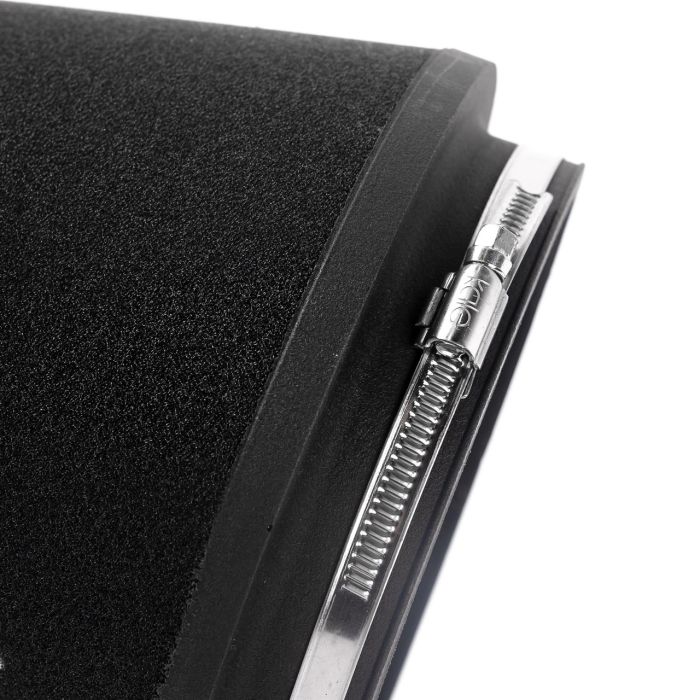 Ramair CC-195-VS-83-BK large conical air filter with 83mm ID neck and air intake.