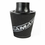 Filtro cónico universal con cuello y base de aluminio grande negro Ramair JS-179-BK 89 mm
