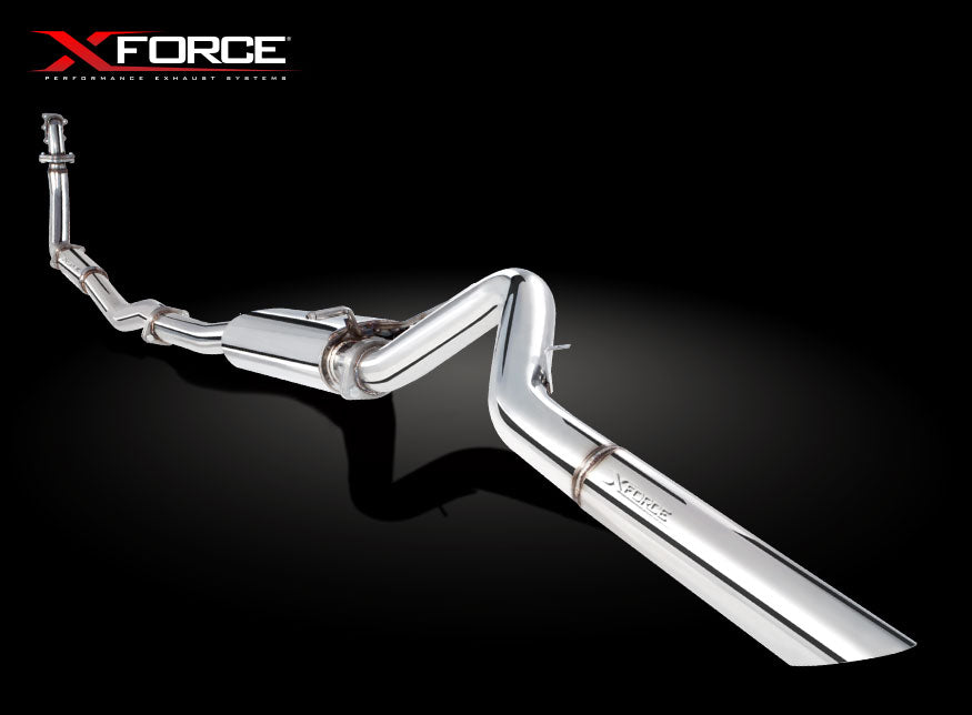 Sistema de escape XForce para Nissan Navara 1997-2009 D22 3.0L Turbo Diesel