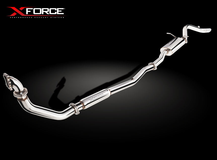 Sistema de escape XForce para Nissan Navara 1997-2009 D22 3.0L Turbo Diesel