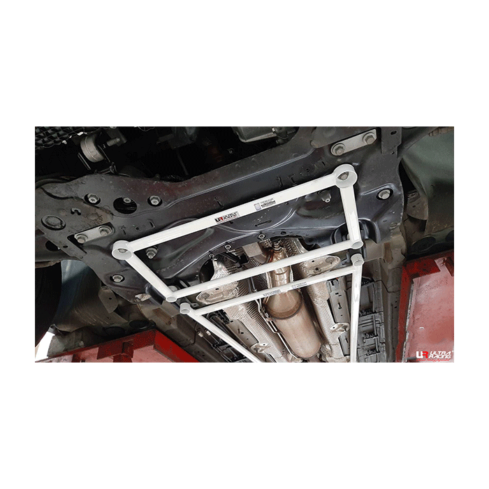 Ultra Racing front lower bar (4018) for Peugeot 3008 (P84) 1.6 16+/5008 2.0D 17+ 2WD
