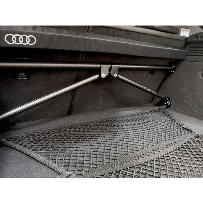 RacingLine Carbon Fiber Rear Brace for Audi A3 S3 RS3 8V 8Y Hatchback (MQB) only.