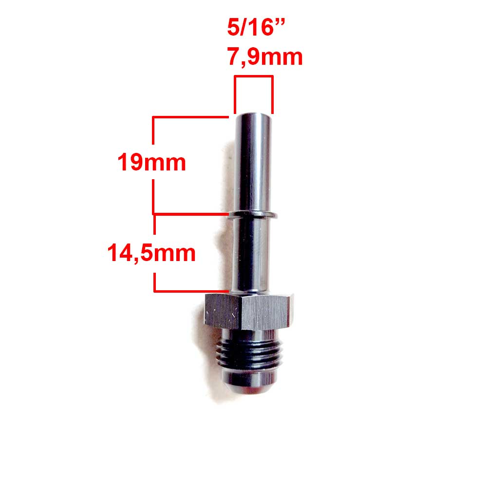 AN6 macho - Conector rápido 5/16