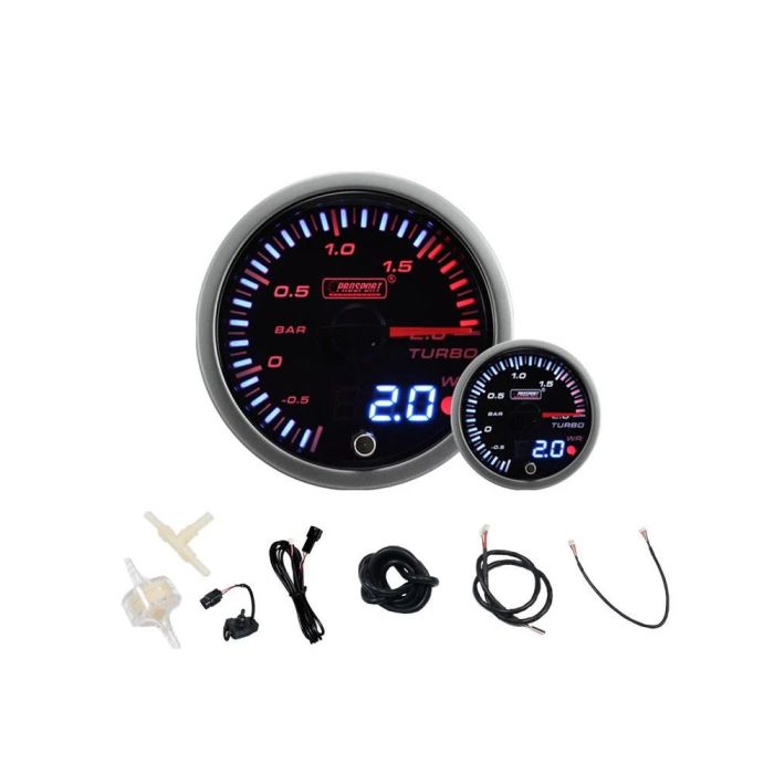 Manómetro de presión de sobrealimentación eléctrico RTMG Performance serie JDM de 52 mm