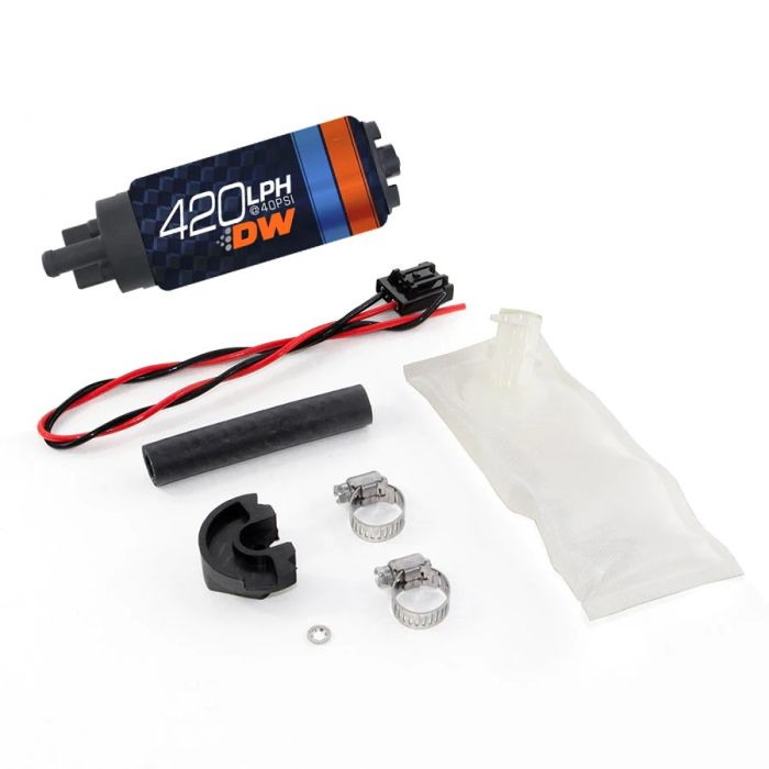 DeatschWerks DW420 420 LPH Fuel Pump for Nissan 240SX S14/S15 94-02 and Nissan Skyline R33/R34 (non GTR) 93-01.