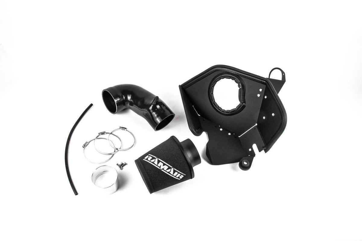 Kit de admisión con filtro de aire Ramair JSK-145-80C-BK para Volkswagen VW Arteon Golf Passat T-Roc Tiguan Touareg 2.0 TSI GTI Clubsport R