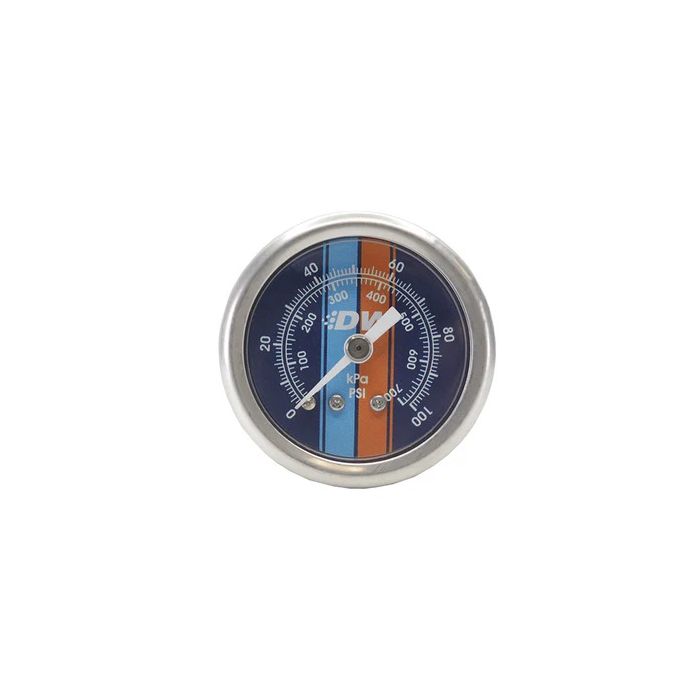 DeatschWerks Fuel Pressure Gauge - Blue face with DW logo