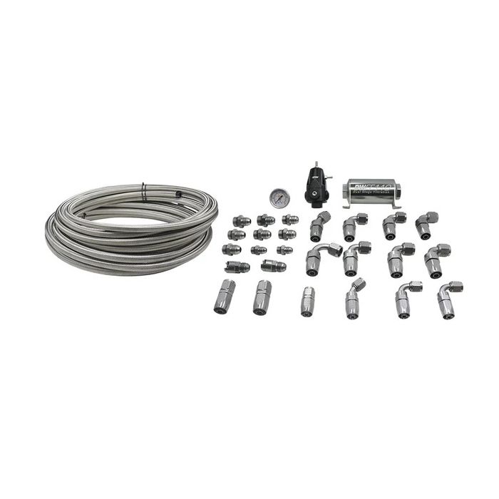 Kit de tuberías de retorno DeatschWerks PTFE 8AN de alimentación y 6AN de retorno para Hemi 2006+