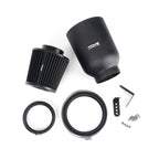 Filtro de aire Ramair ProMax grande universal plisado con cuello de goma de 85 mm en airbox cerrado