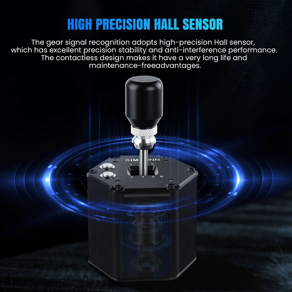 Cambio de marchas SIMSONN 6+R en H PC USB Simulador Simracing
