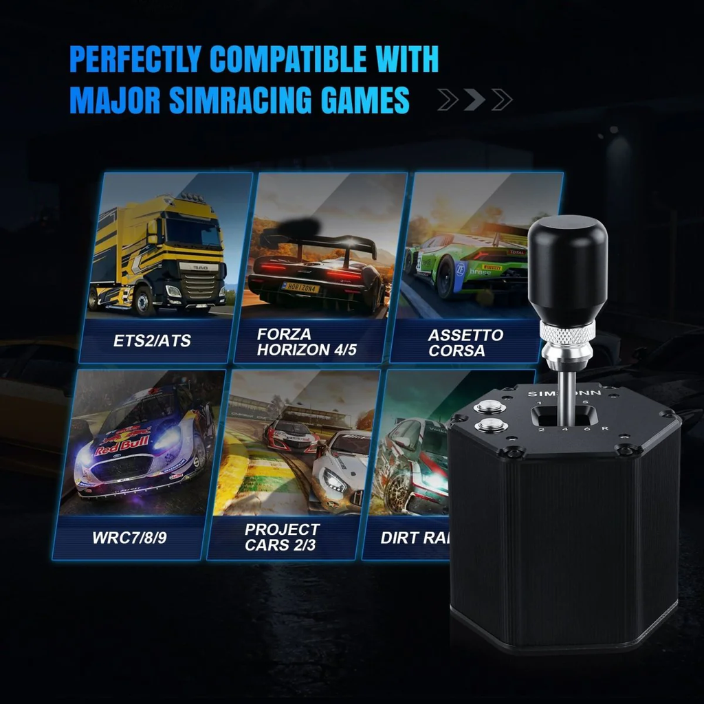 Cambio de marchas SIMSONN 6+R en H PC USB Simulador Simracing