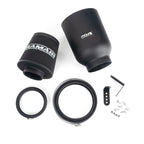 Filtro de aire Ramair ProMax grande universal de espuma con cuello de goma de 89 mm en airbox cerrado