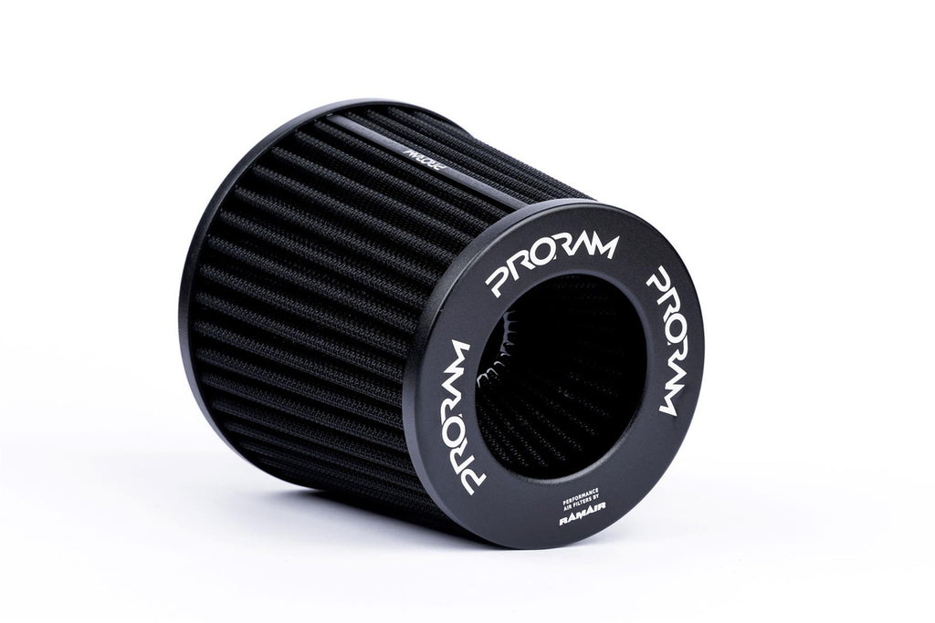 Filtro de aire universal Proram Multi Fit plisado con cuello de aluminio de 80 mm y silicona