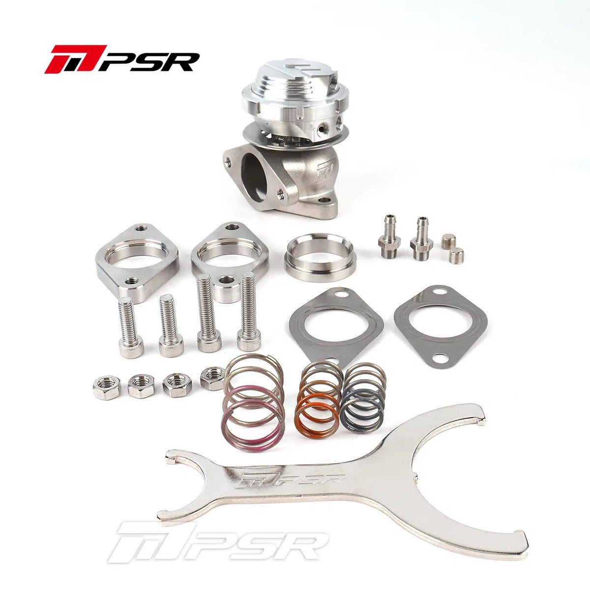 Wastegate externa Pulsar PSR New Generation 38 mm 2 tornillos plata