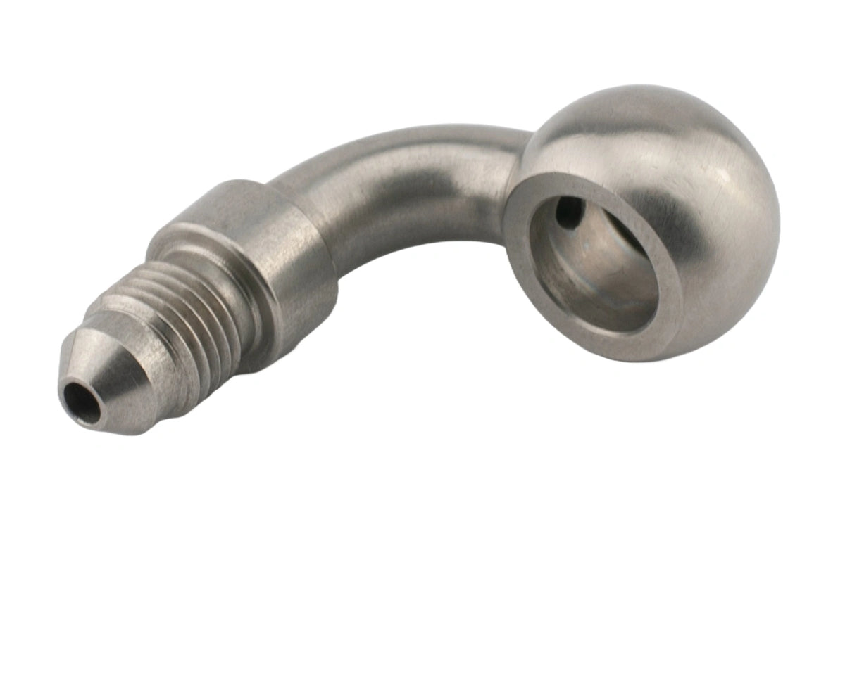 BANJO 90° AN3 (agujero de 7/16" ) de acero inoxidable