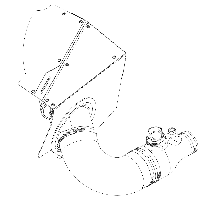 Kit de admisión con filtro de aire Ramair PRK-407-BK para BMW Serie 2 3 4 X3 X4 2.0 B48