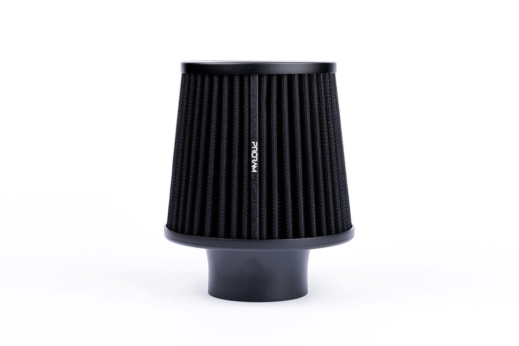Filtro de aire universal Proram Multi Fit plisado con cuello de aluminio de 63 mm y silicona