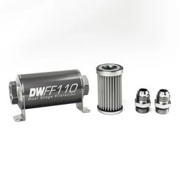 Kit de filtro de combustible en línea DeatschWerks -10AN 5 micras 110 mm