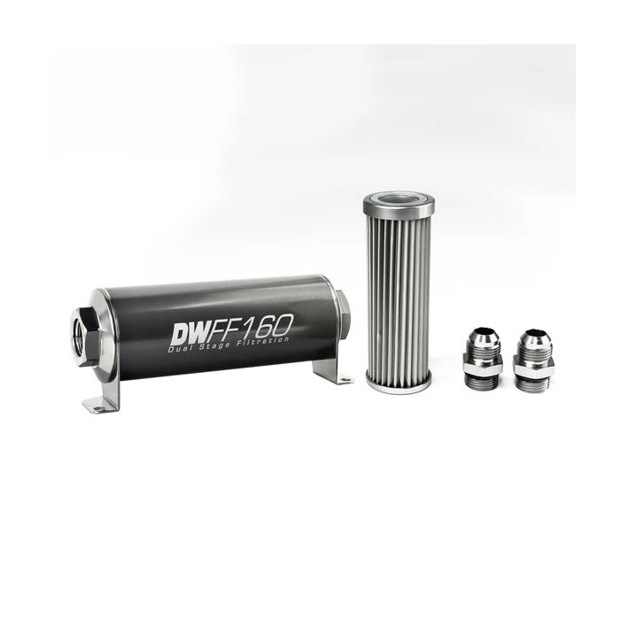 Kit de filtro de combustible en línea DeatschWerks -10AN 5 micras 160 mm