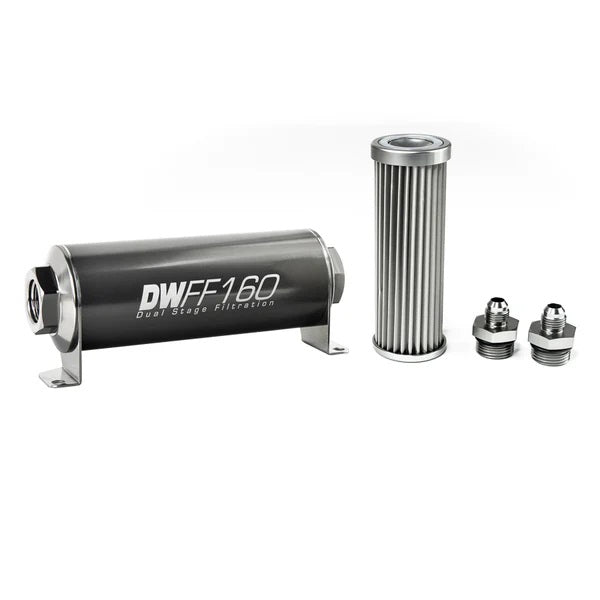 Kit de filtro de combustible en línea DeatschWerks - 6AN 5 micras 160 mm