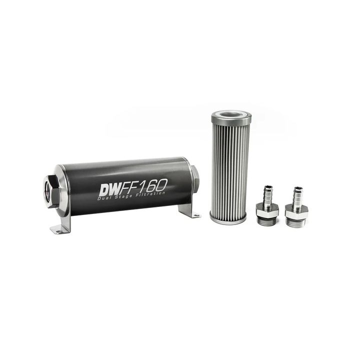 DeatschWerks 3/8in 10-Micron 160mm Inline Fuel Filter