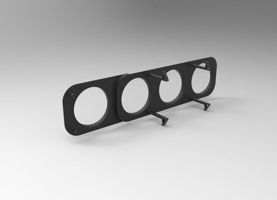 Soporte relojes Nissan s13 – 4 relojes – otra vista