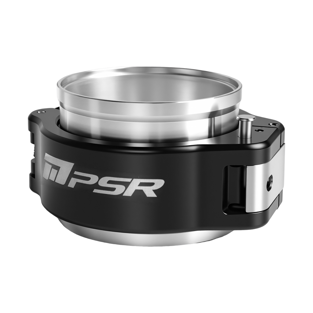 Abrazadera V Band de aluminio de apertura rápida universal Pulsar PSR para tubo de 3" de diámetro exterior