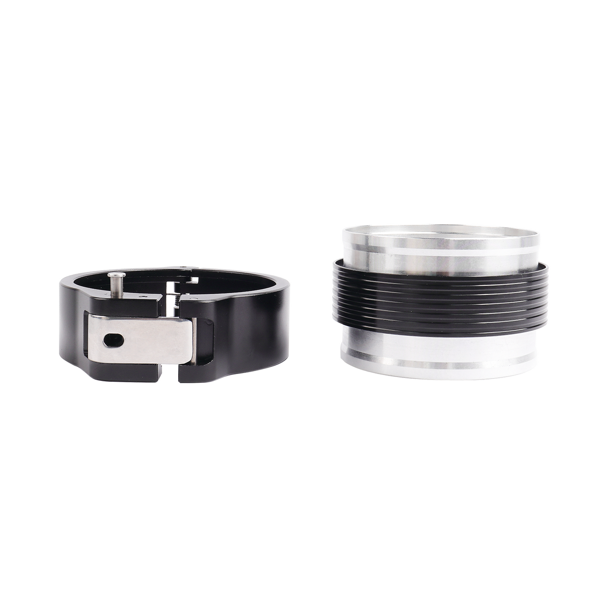 Abrazadera V Band de aluminio de apertura rápida universal Pulsar PSR para tubo de 2,5" de diámetro exterior