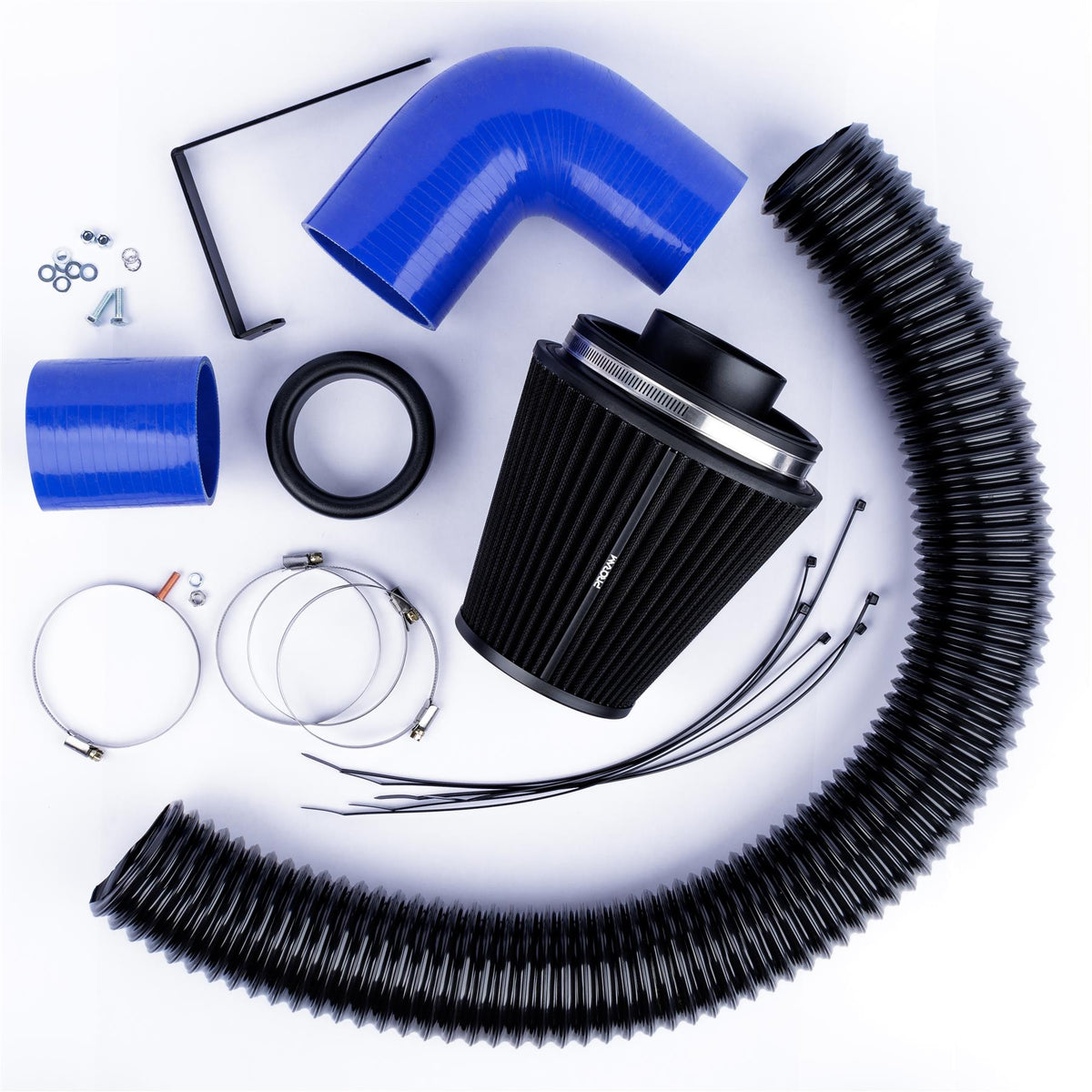 Kit de admisión con filtro de aire de espuma Performance SR-232-BL VW Golf mk5 R32 3.2 V6