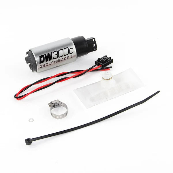 DeatschWerks DW300C Compact Fuel Pump with Installation Kit