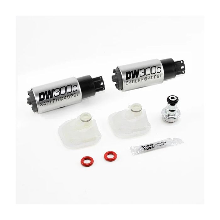 Bomba de combustible compacta DeatschWerks DW300C para montaje en tanque, 370 l/h, con kit de instalación para Cadillac CTS-V 2009-2015.