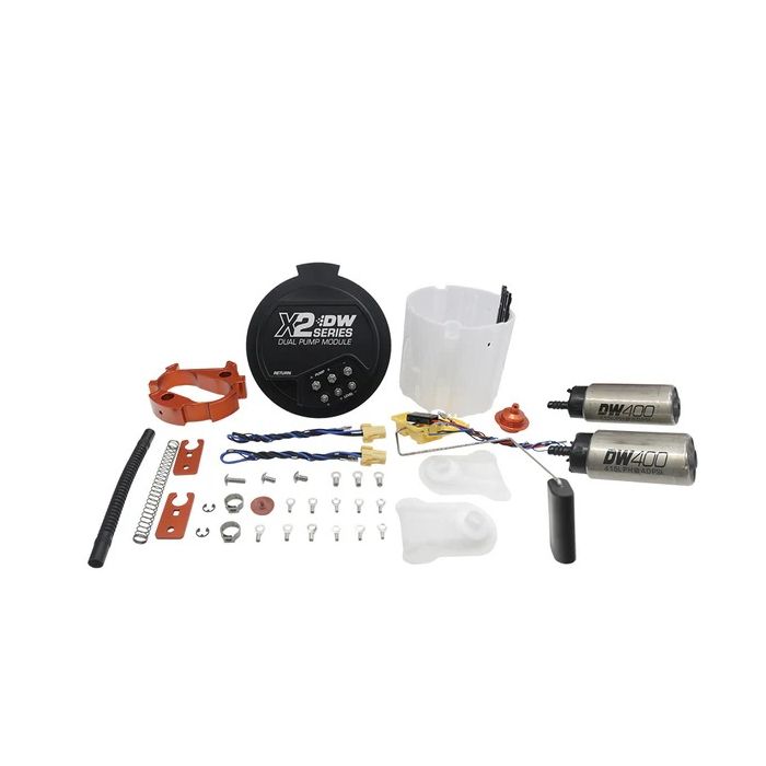 Módulo de bomba de combustible DeatschWerks Serie X2 con bombas dobles DW400 para Hemi 2006+