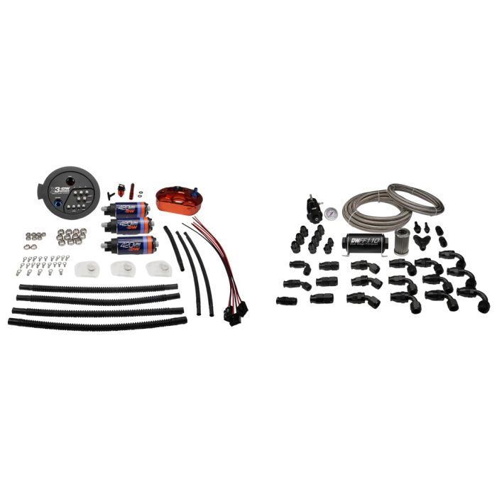 Módulo de bomba de combustible serie X3 y kit de tuberías de retorno de PTFE DeatschWerks para Toyota Supra A90 / BMW M3 / M4
