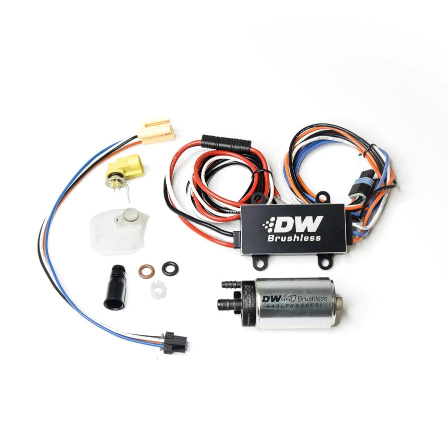 Bomba de combustible DeatschWerks 415 lph con controlador para Subaru WRX 2008-14 STI 08+
