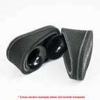 2 Ramair MS-010 Dual Intake Motorcycle Carburetor Sock Air Filters